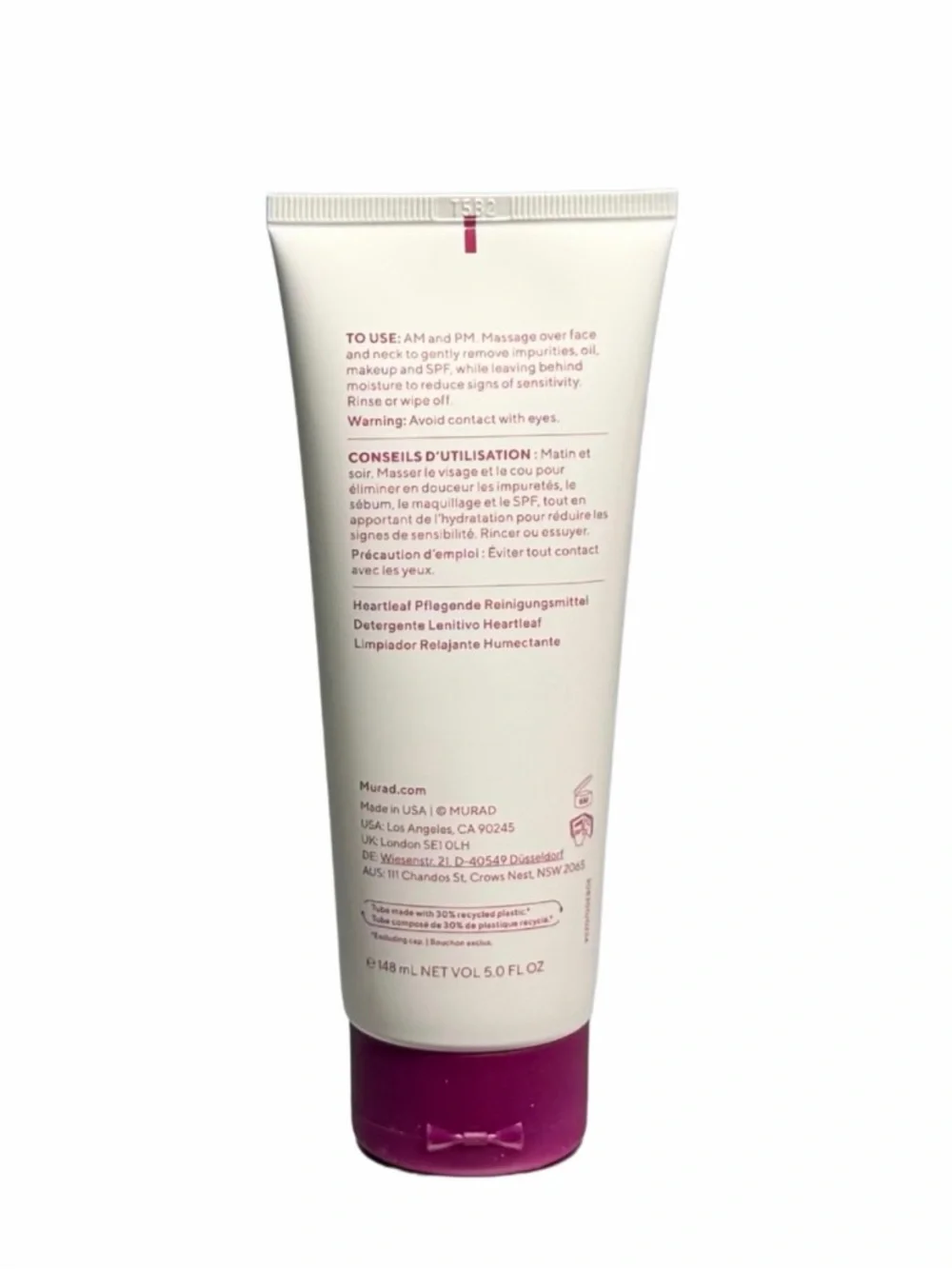 Murad Hydration Sensitive Skin Cleanser - Heartleaf Soothing Face Cleanser